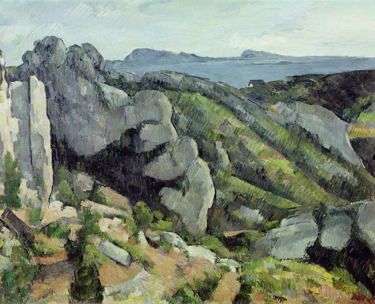 Rochas em L&39;Estaque, 1879-82 de Paul Cézanne
