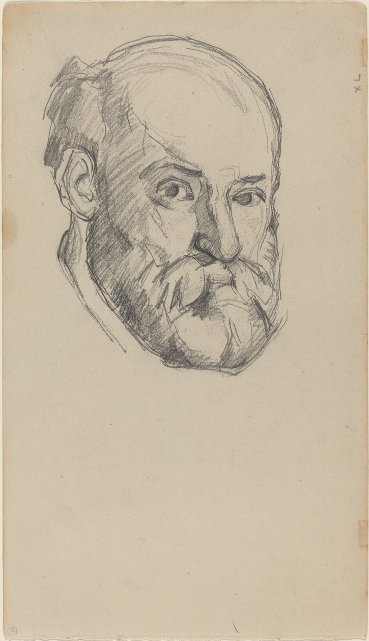 Auto-retrato [reto], c. 18801882. de Paul Cézanne