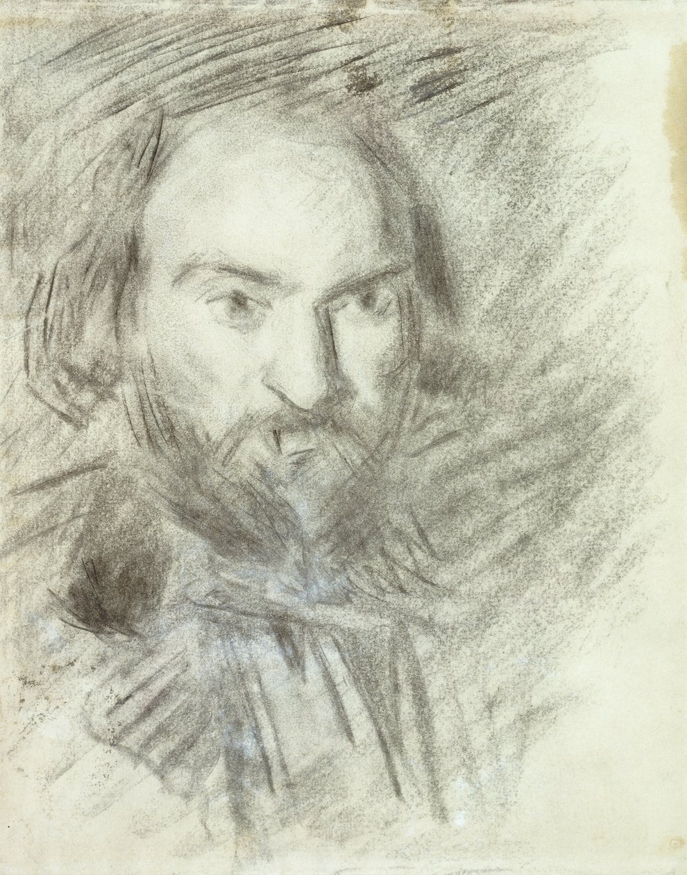 Auto-retrato; Auto-retrato, c.1874 de Paul Cézanne