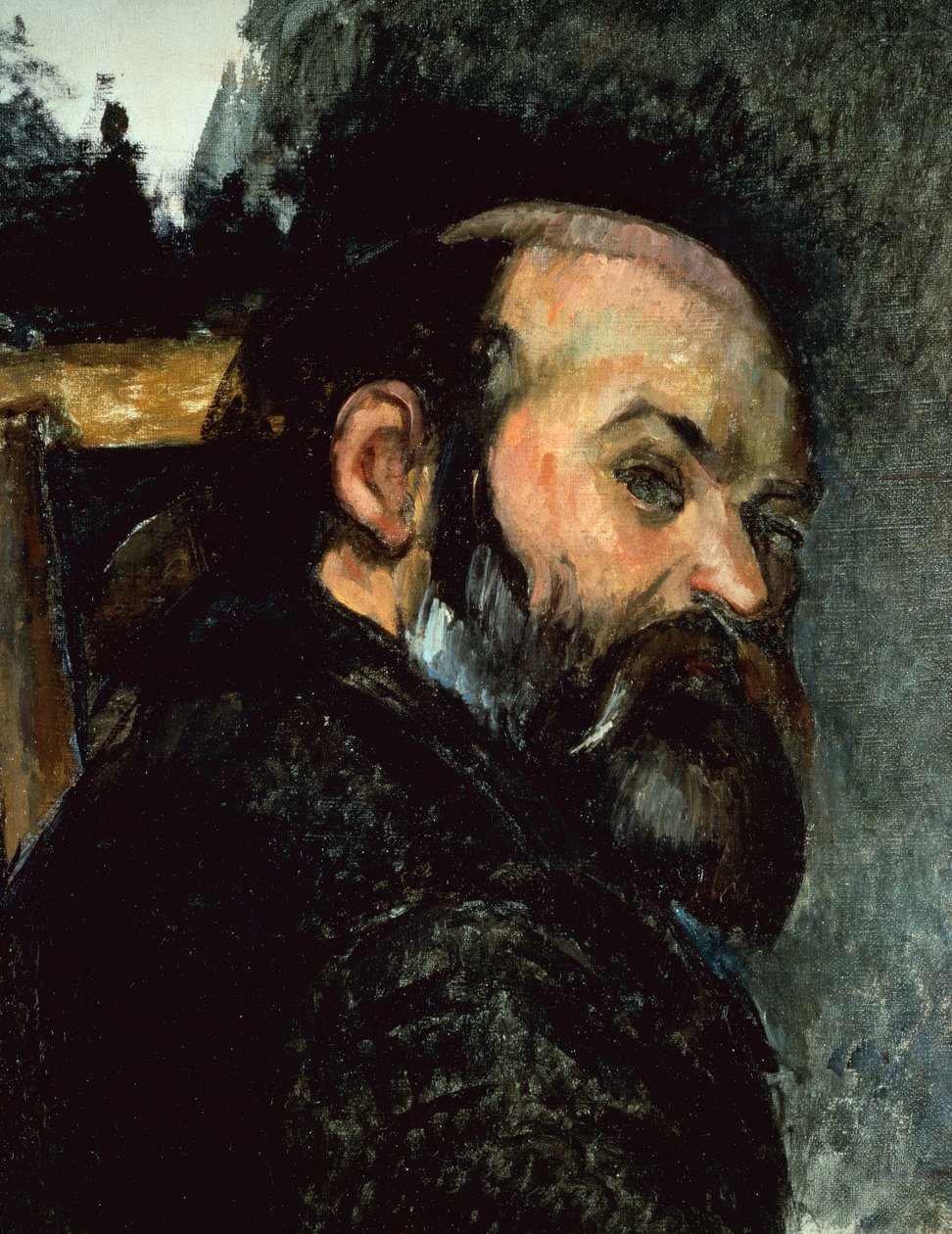 Auto-retrato (óleo sobre tela) de Paul Cézanne