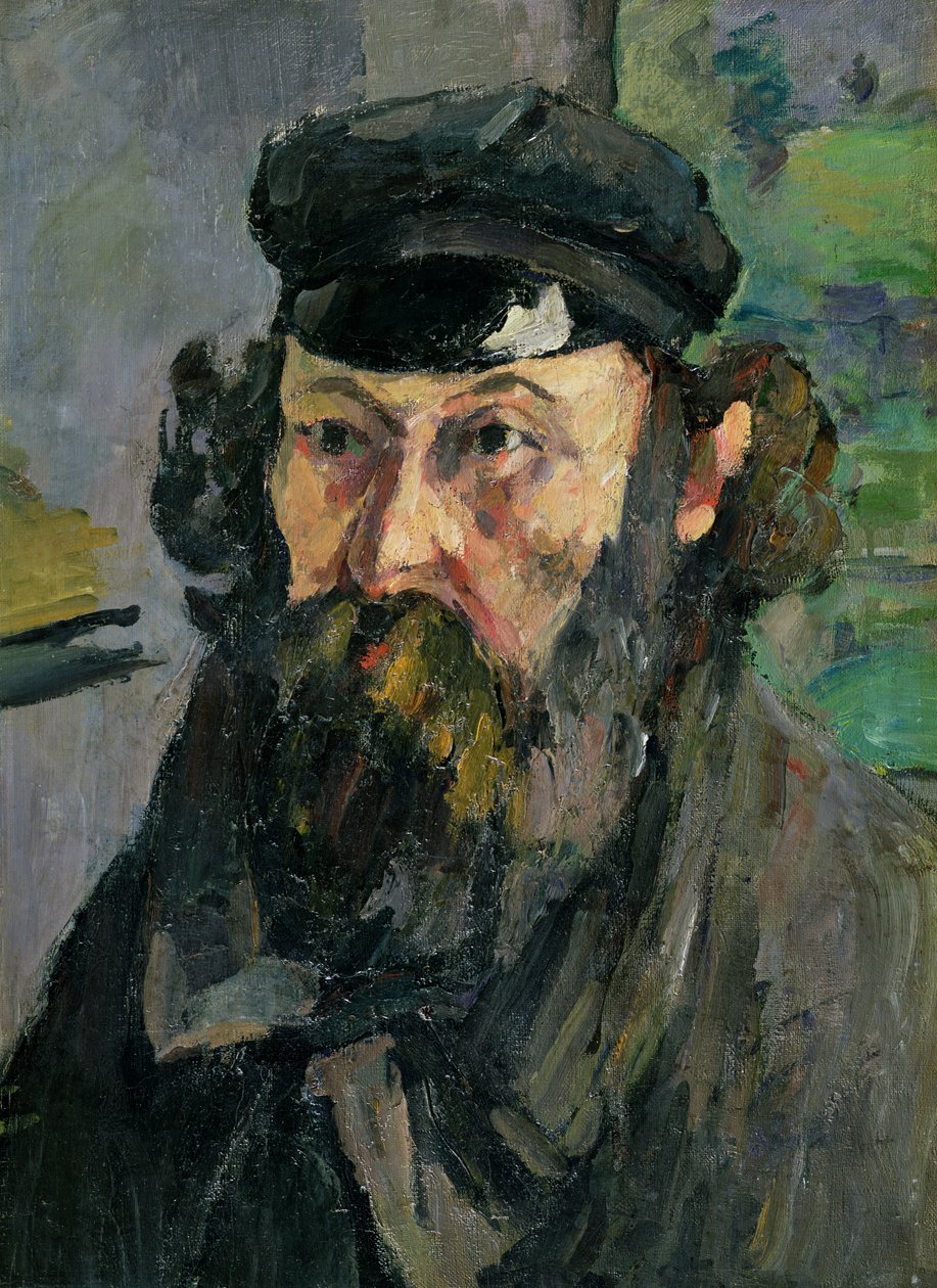 Auto-retrato em Casquette de Paul Cézanne