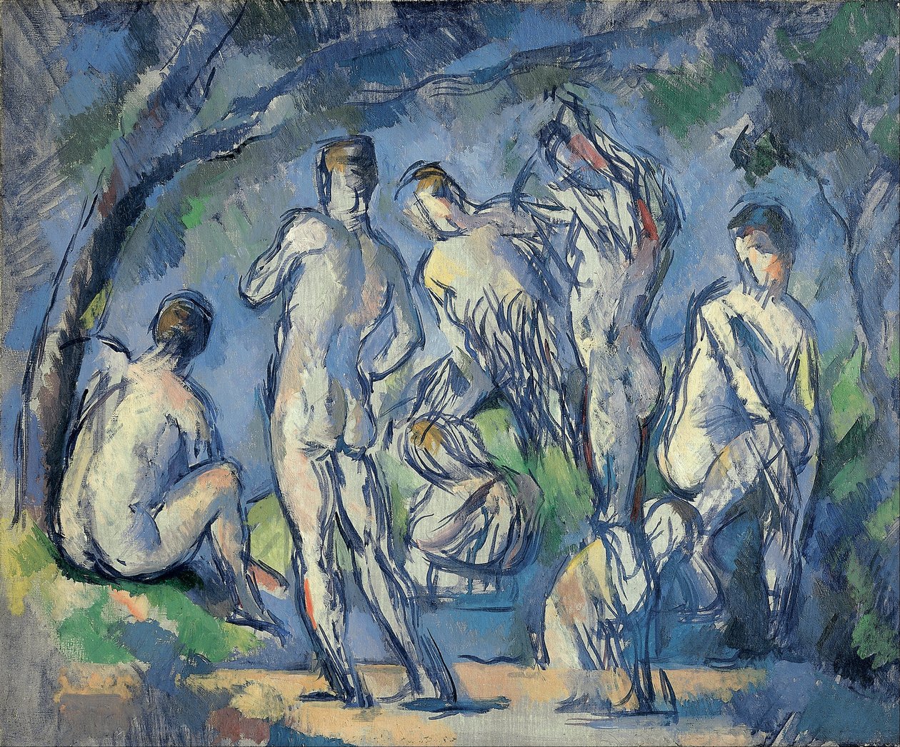 Sete banhistas de Paul Cézanne