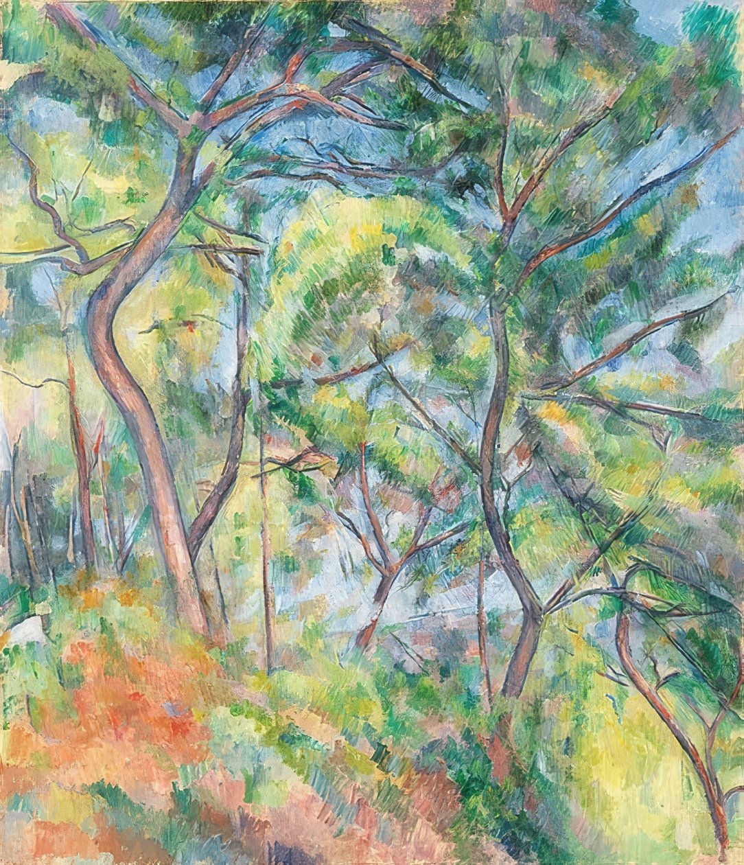 Vegetação rasteira. Um 1894 de Paul Cézanne