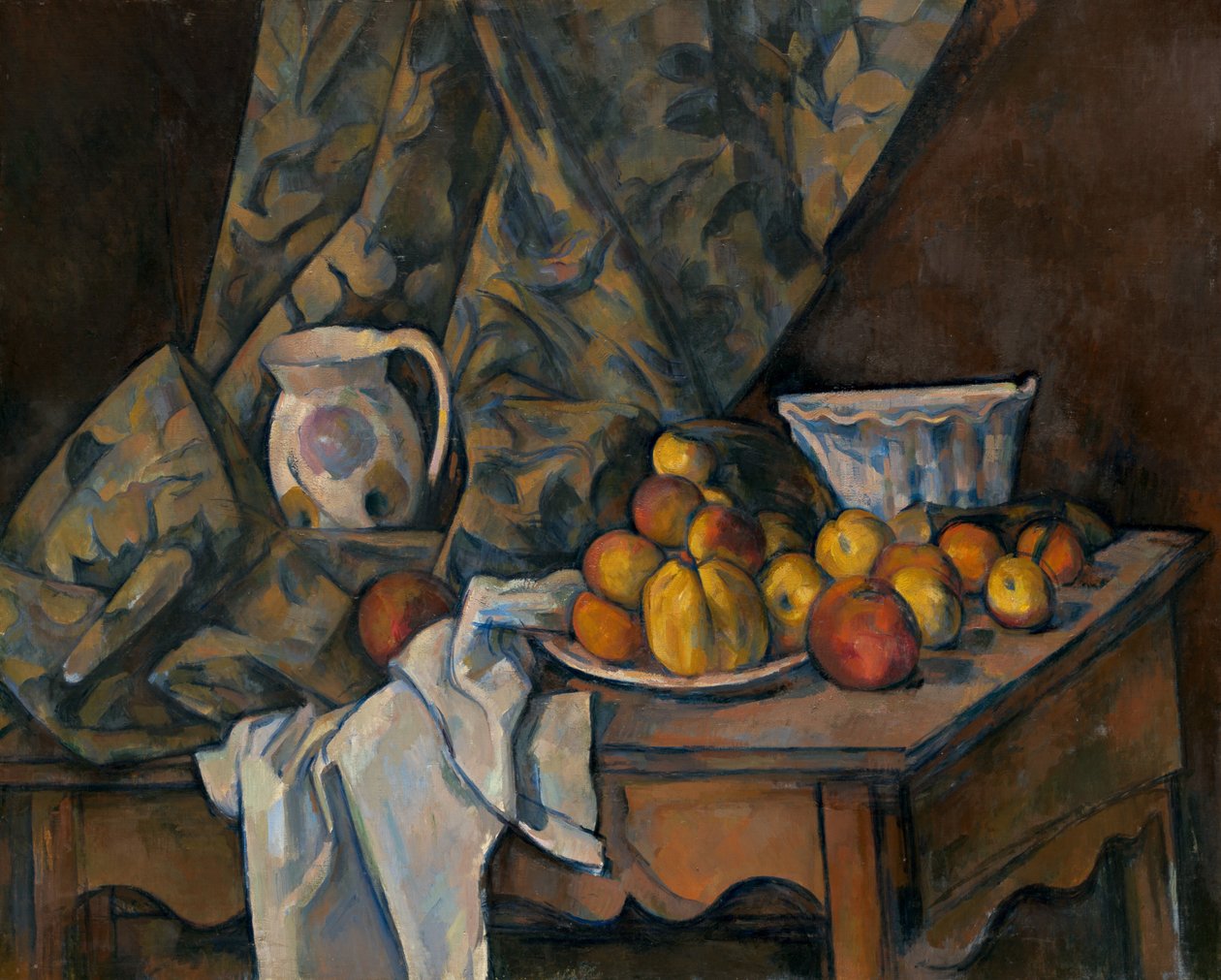 Natureza morta com maçãs e pêssegos de Paul Cézanne
