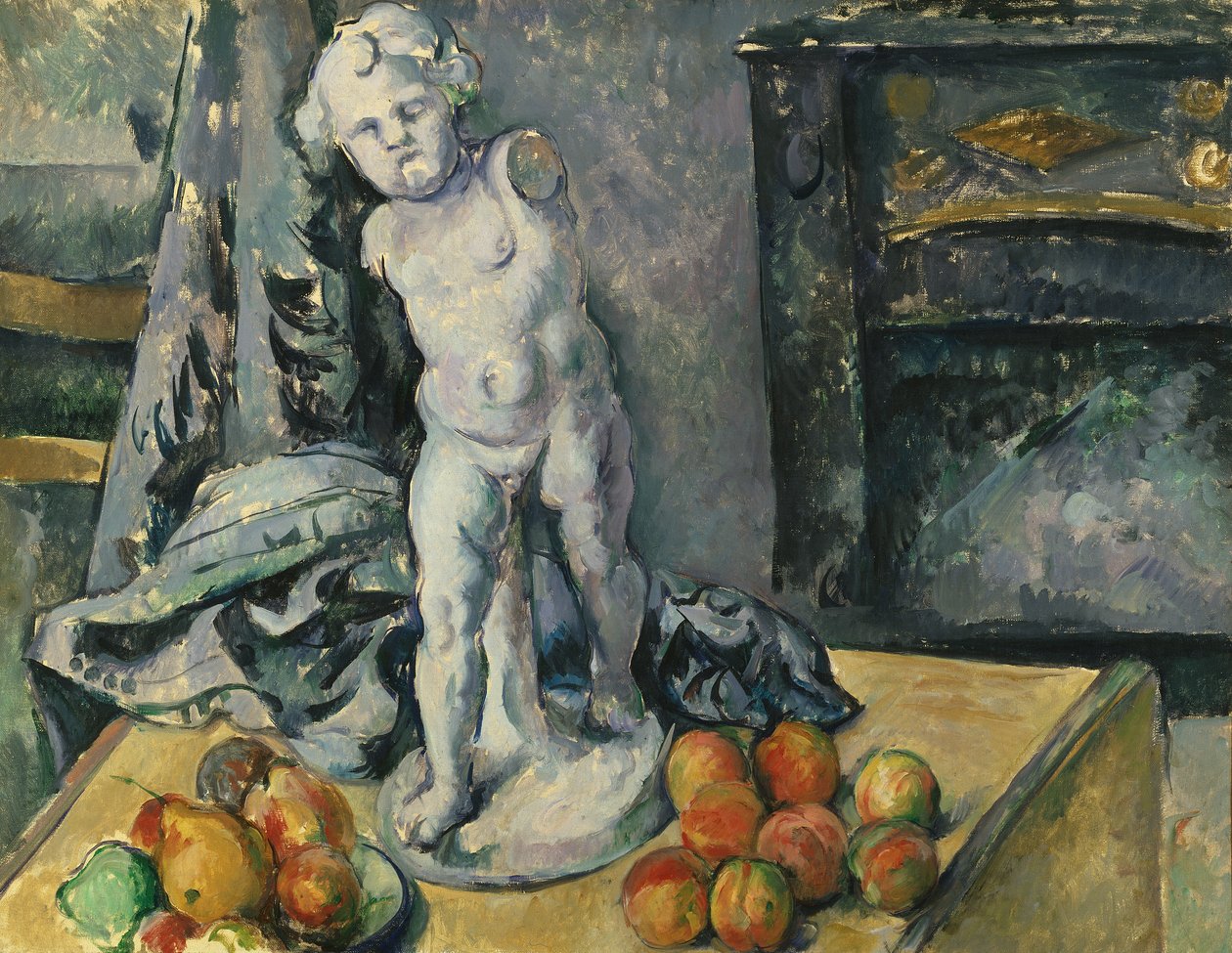 Ainda vida com cupido de gesso, de 1890 de Paul Cézanne