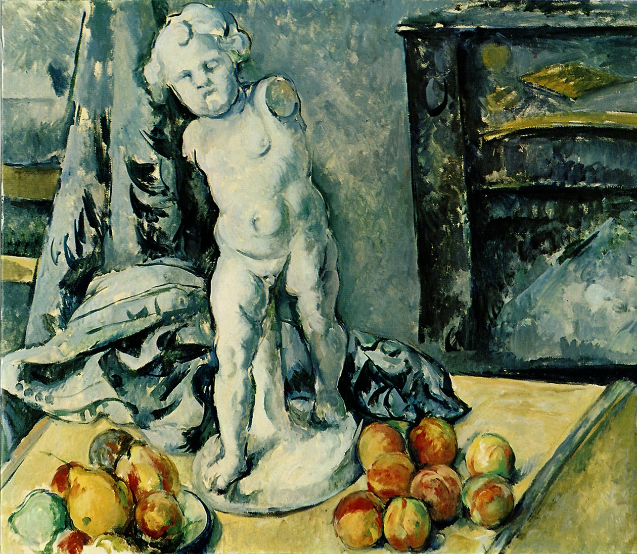 Natureza morta com cupido de gesso LAmour en plâtre, 1895 de Paul Cézanne