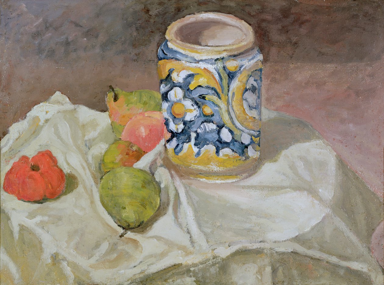 Natureza morta com jarro de barro italiano de Paul Cézanne