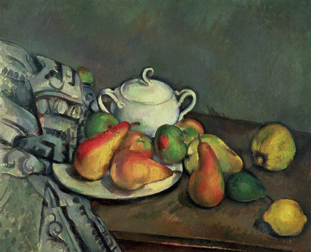 Natureza morta com açucar e frutas de Paul Cézanne