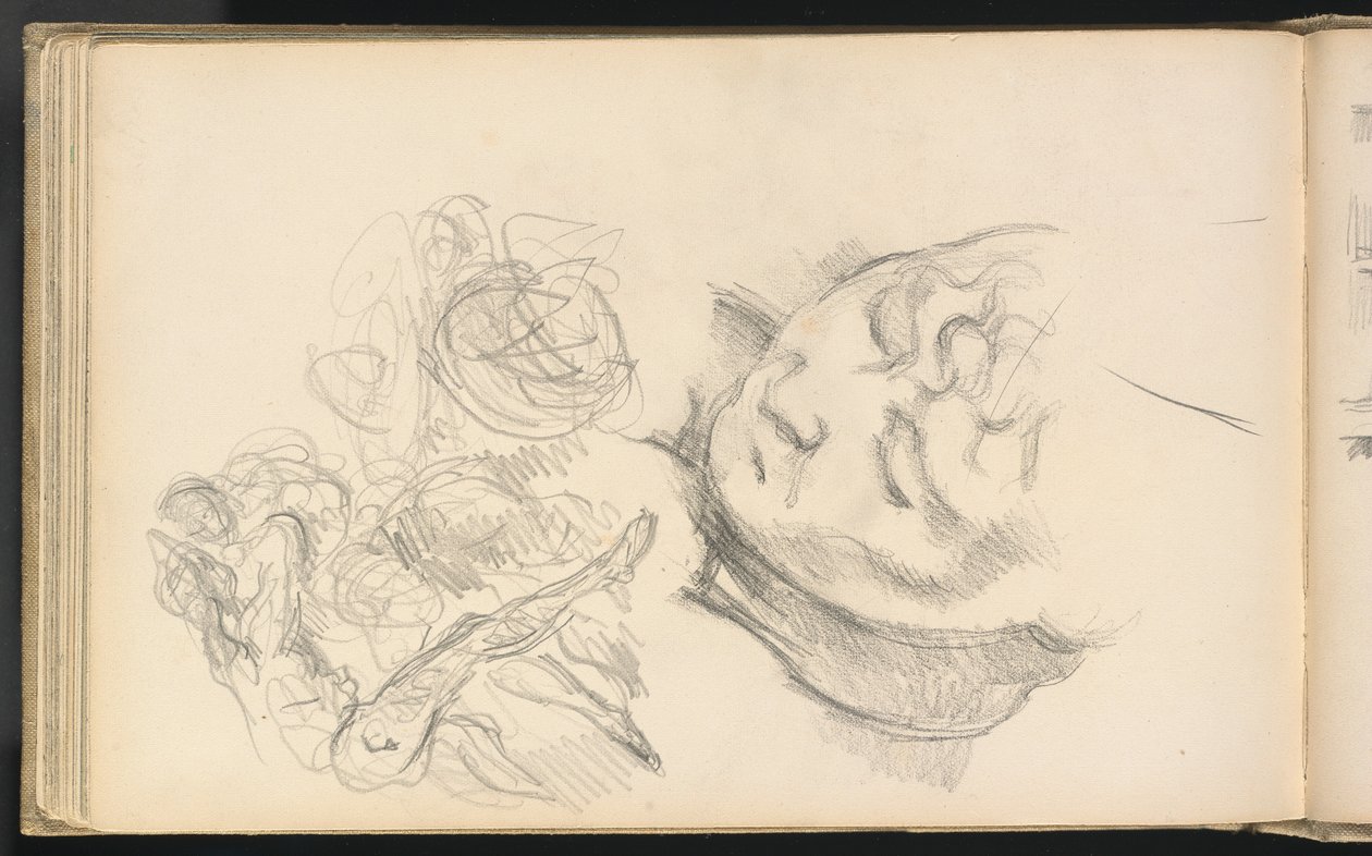 Estudos incluindo Madame Cézanne de Paul Cézanne