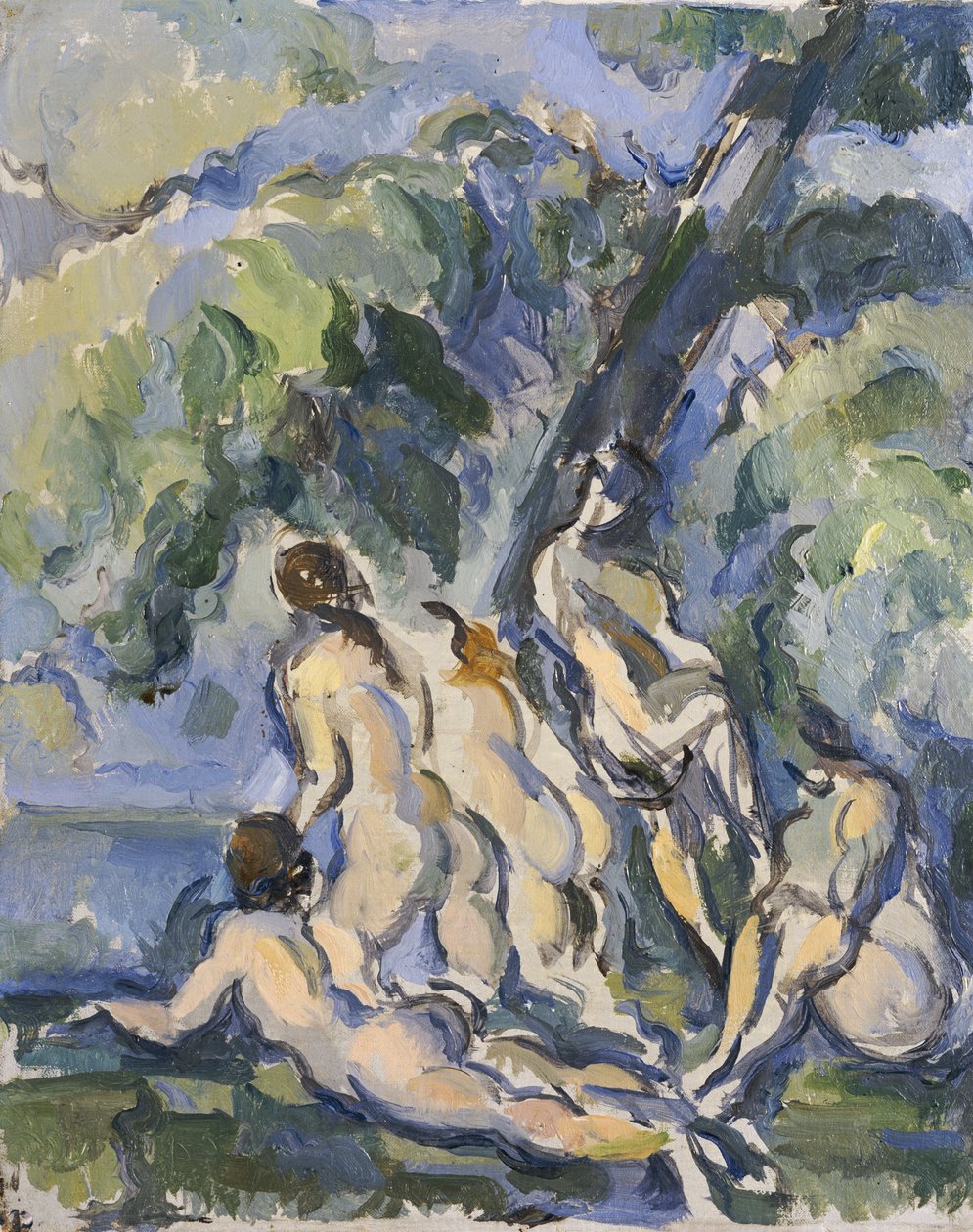 Estudo para Les Grandes Baigneuses, c.1902-06 de Paul Cézanne