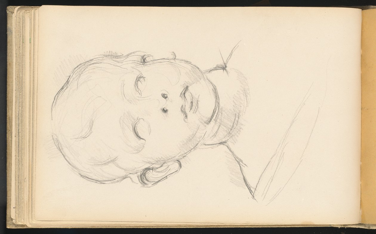 Estudo do "Busto de uma criança" de Desiderio da Settignano de Paul Cézanne
