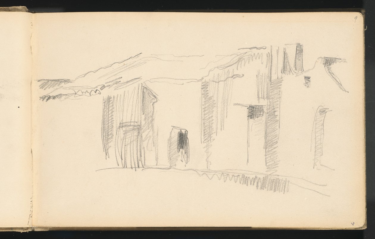 Estudo de casas de Paul Cézanne
