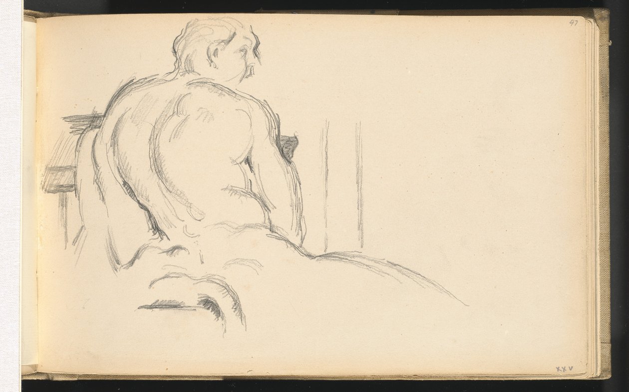 Estudo do "Descanso de Hércules" de Puget de Paul Cézanne