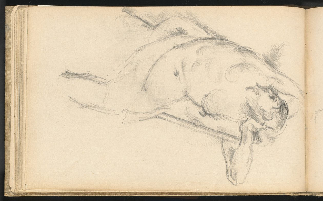 Estudo da Figura Alegórica Bellona em "A Apoteose de Henrique IV" de Rubens de Paul Cézanne