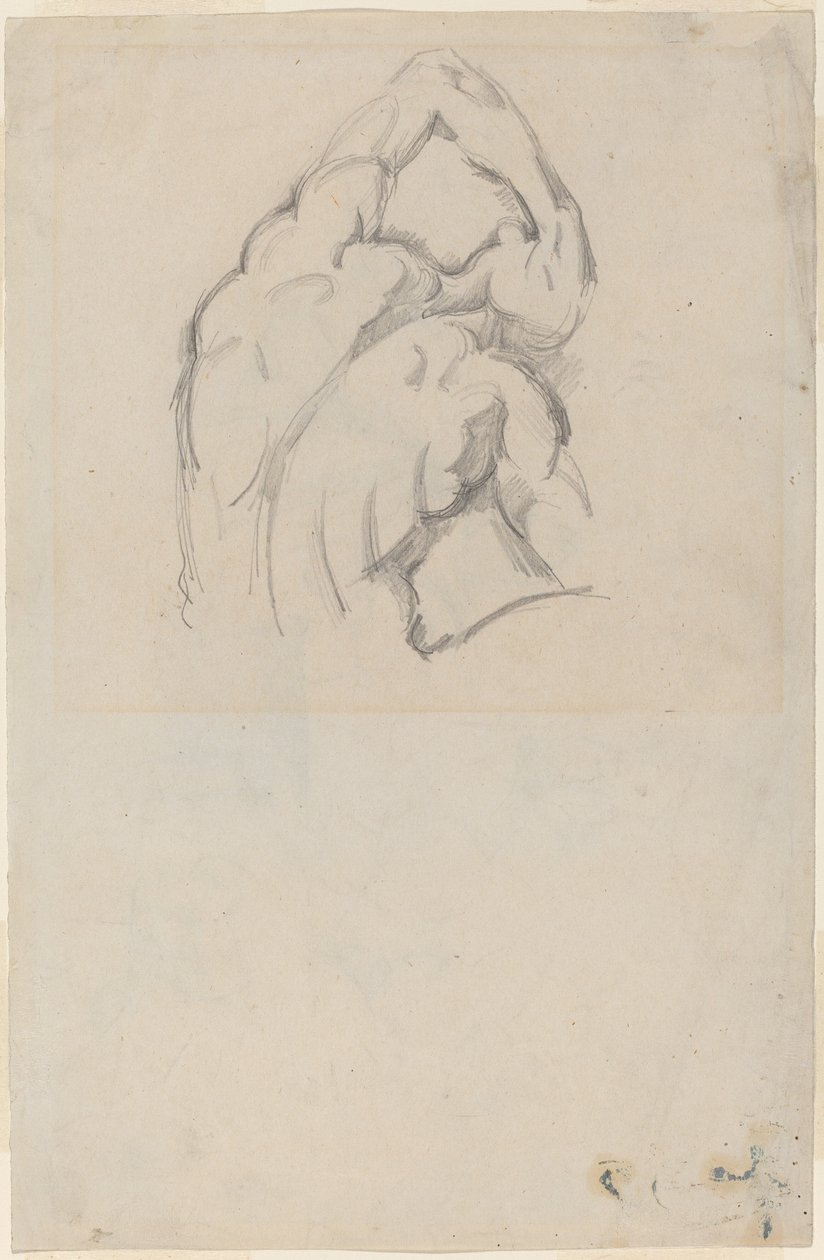 Estudo do "Ecorché" [reto] de Paul Cézanne
