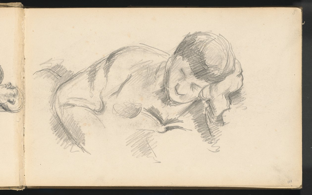 O filho do artista apoiado em seu cotovelo de Paul Cézanne