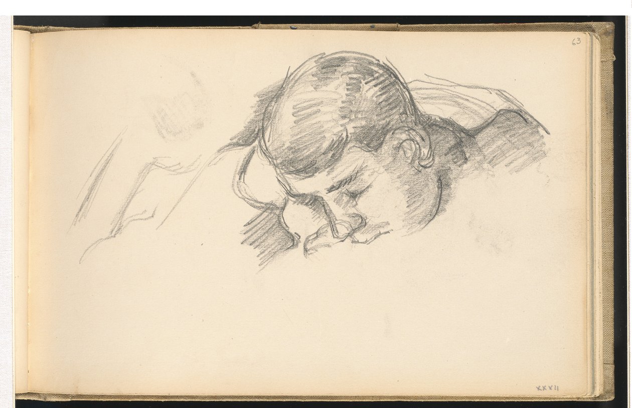 A leitura do filho do artista, c. 1887. de Paul Cézanne