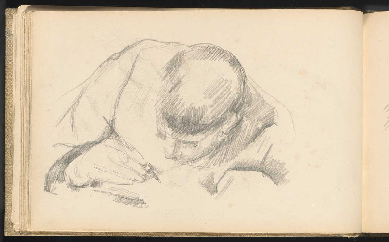 O filho do artista escrevendo de Paul Cézanne