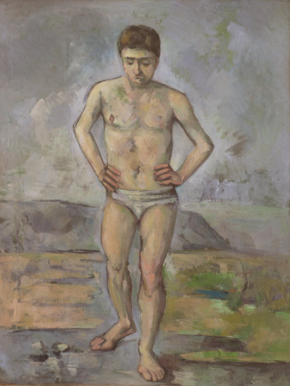 O banhista, c.1885 de Paul Cézanne