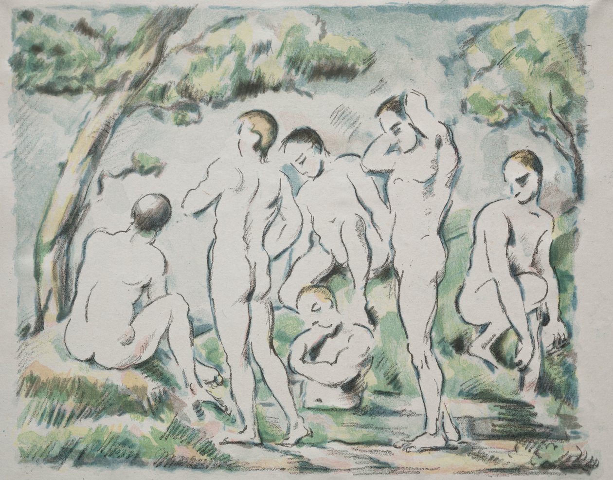 Os banhistas de Paul Cézanne