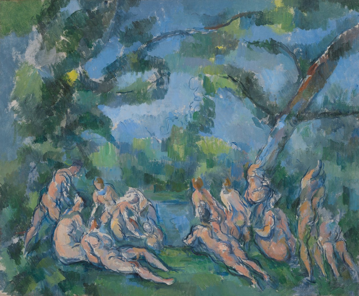 Os Banhistas de Paul Cézanne