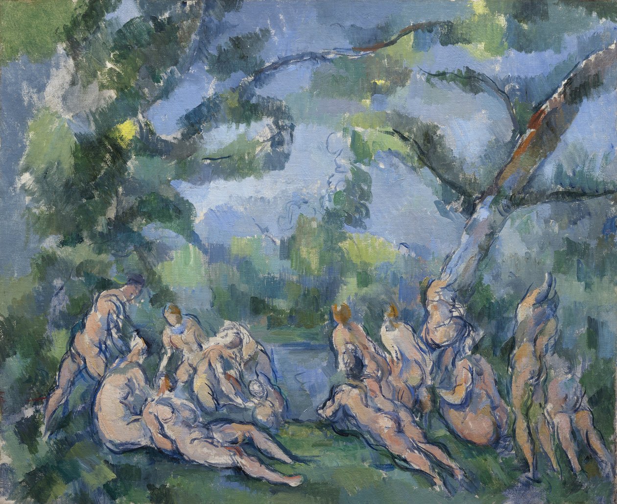 Os Banhistas, 1899-1904 de Paul Cézanne