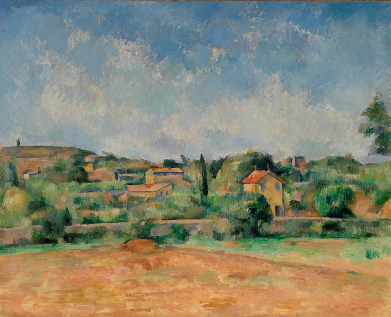 A planície de Bellevue / A Terra Vermelha de Paul Cézanne