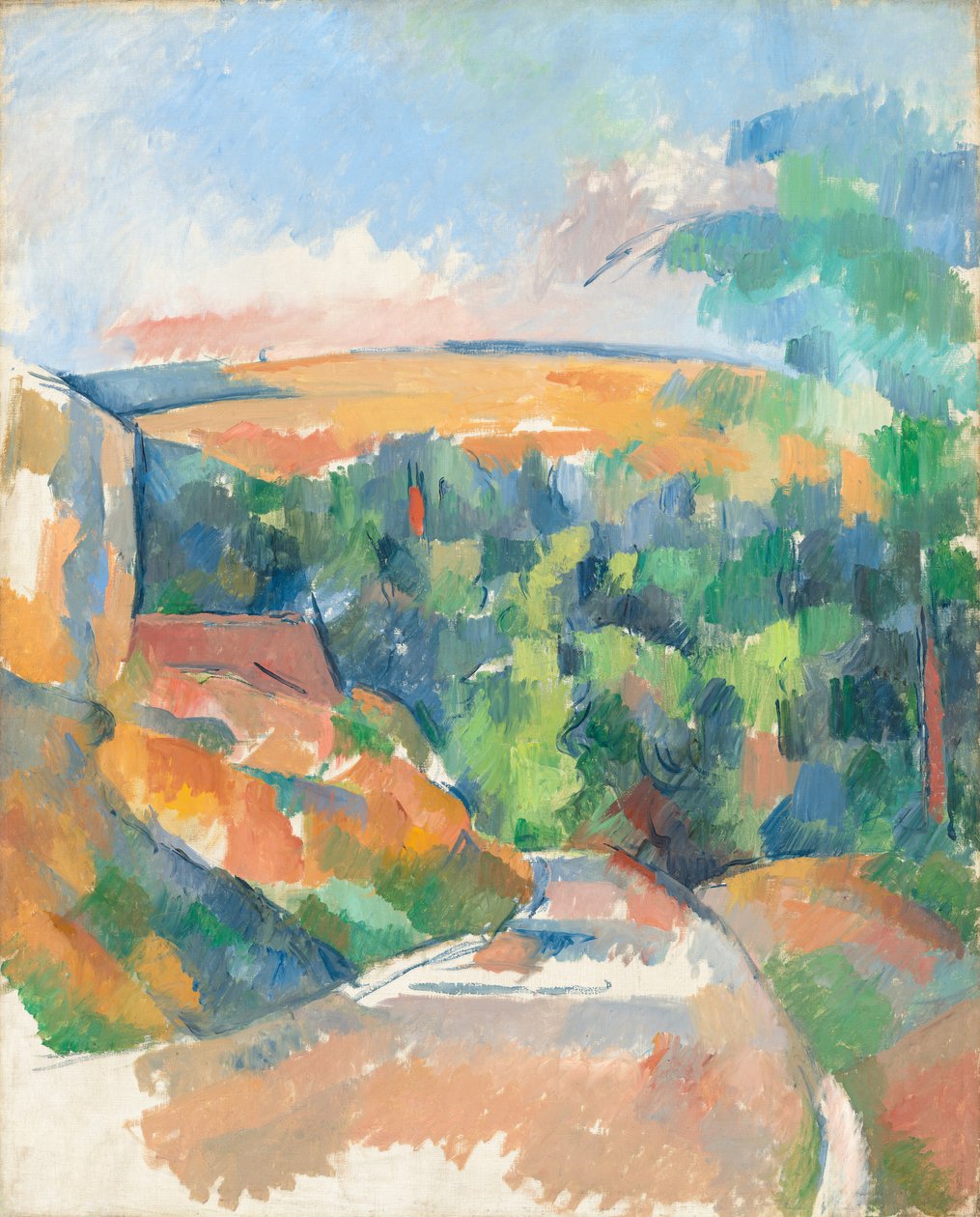 A Curva da Estrada, 19001906. de Paul Cézanne