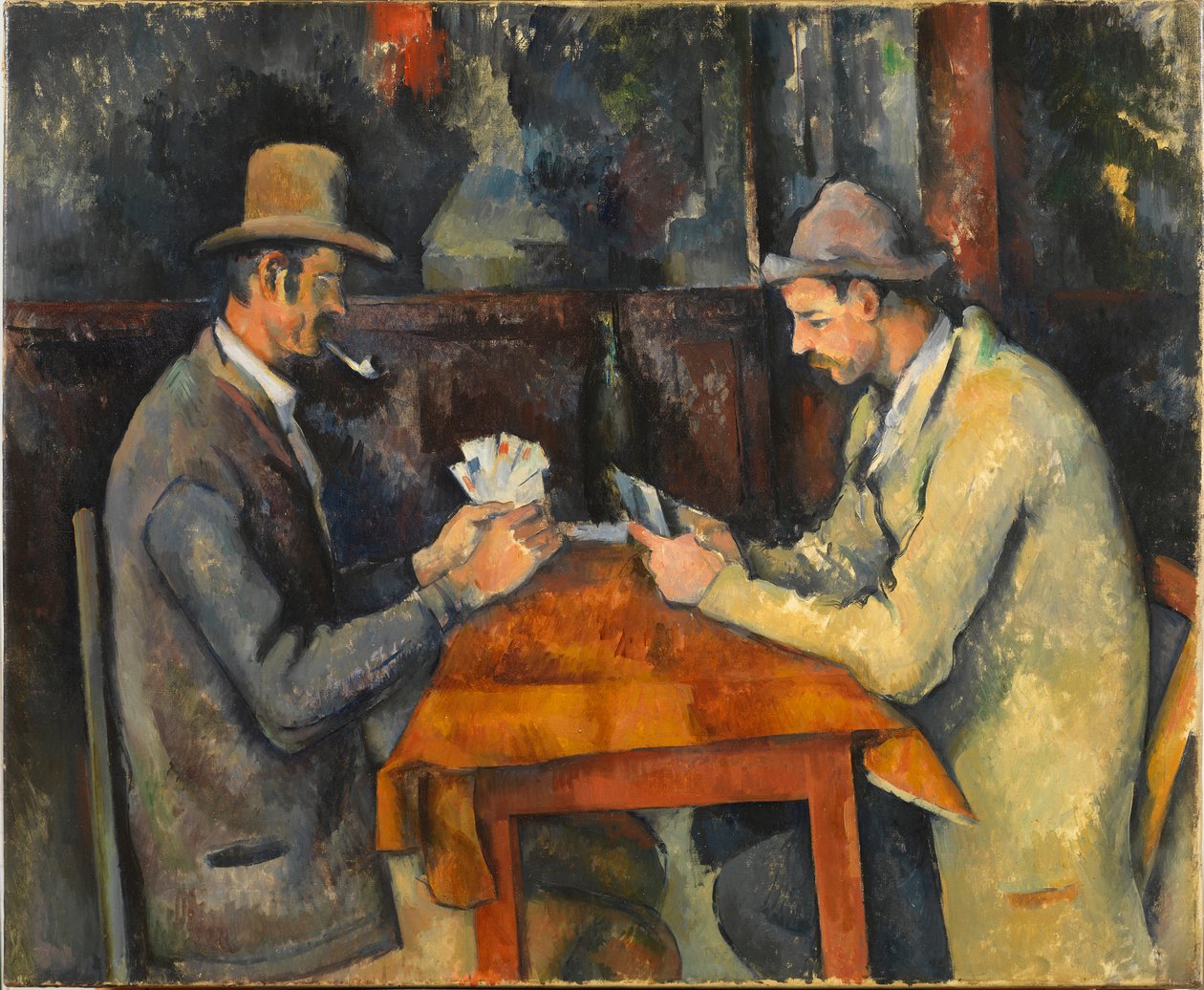 Os jogadores de cartas, ca 1892-1896. de Paul Cézanne