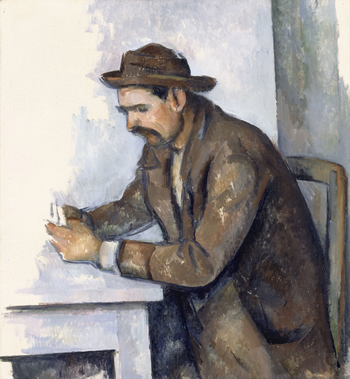 O jogador de cartas, 1890-1892 de Paul Cézanne