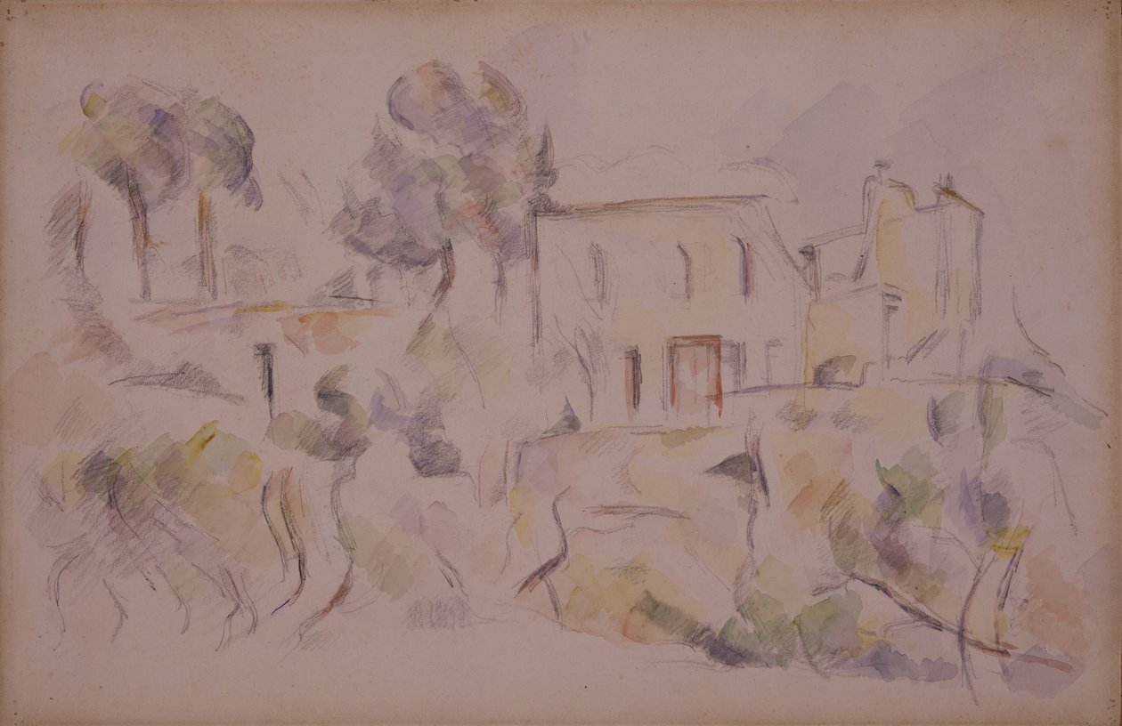 A Casa dos Coches (La Remise em Château Noir) de Paul Cézanne