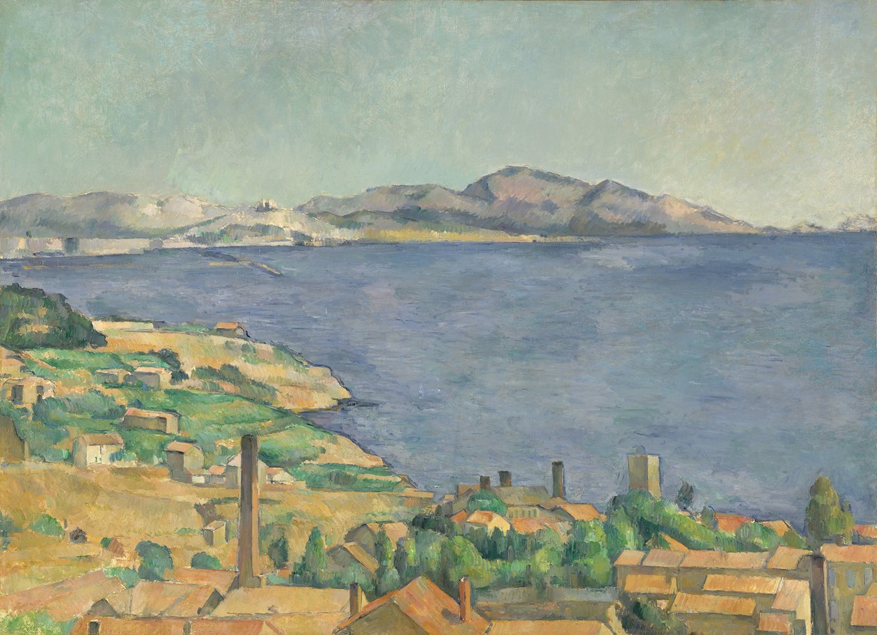 O Golfo de Marselha, visto de LEstaque, ca. 1885 de Paul Cézanne