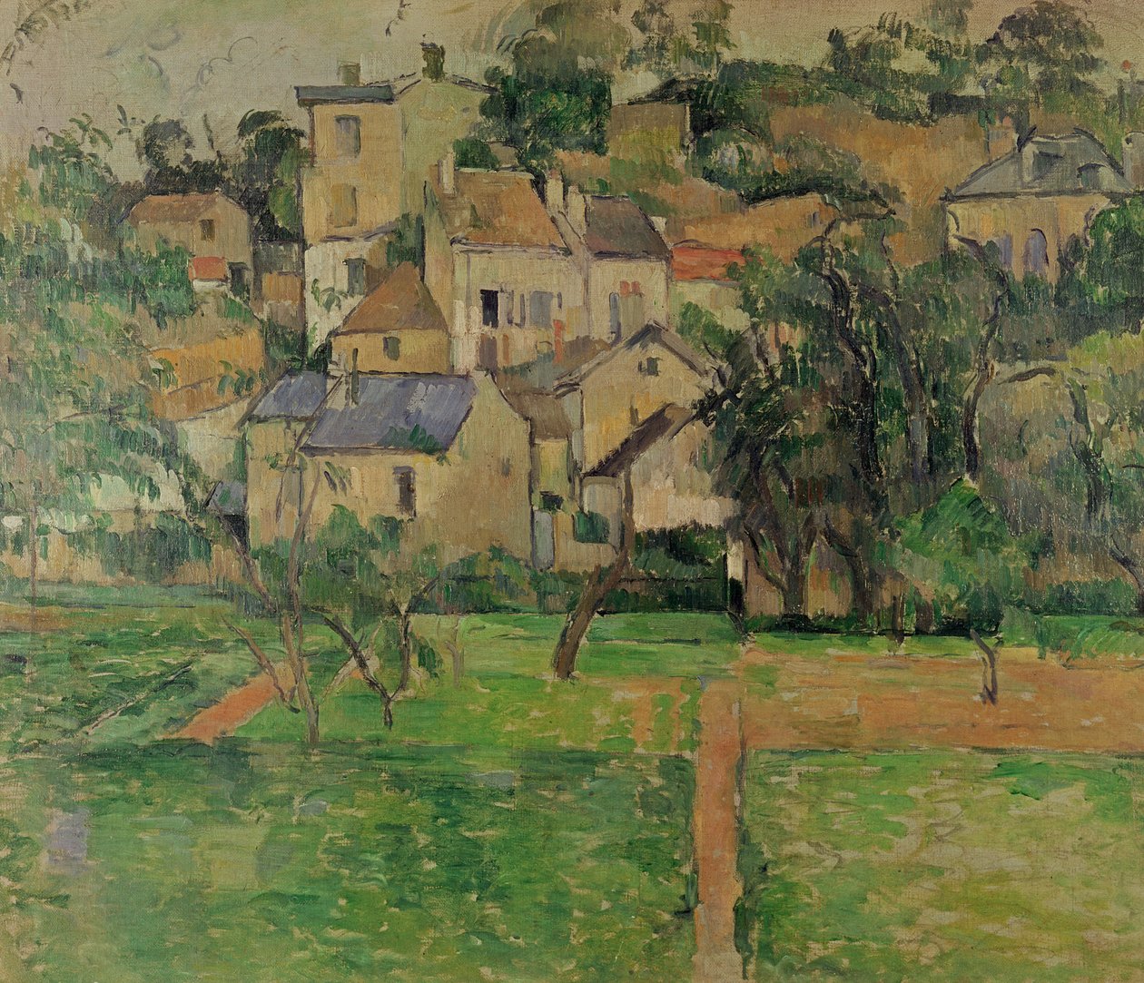O Hermitage em Pontoise, 1884 de Paul Cézanne