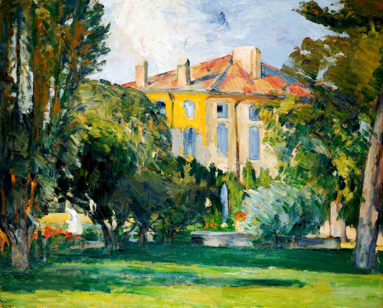A Casa em Jas de Bouffan, 1882-85 de Paul Cézanne