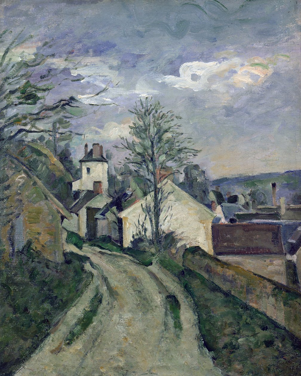 A Casa do Doutor Gachet (1828-1909) em Auvers, 1872-1873 de Paul Cézanne