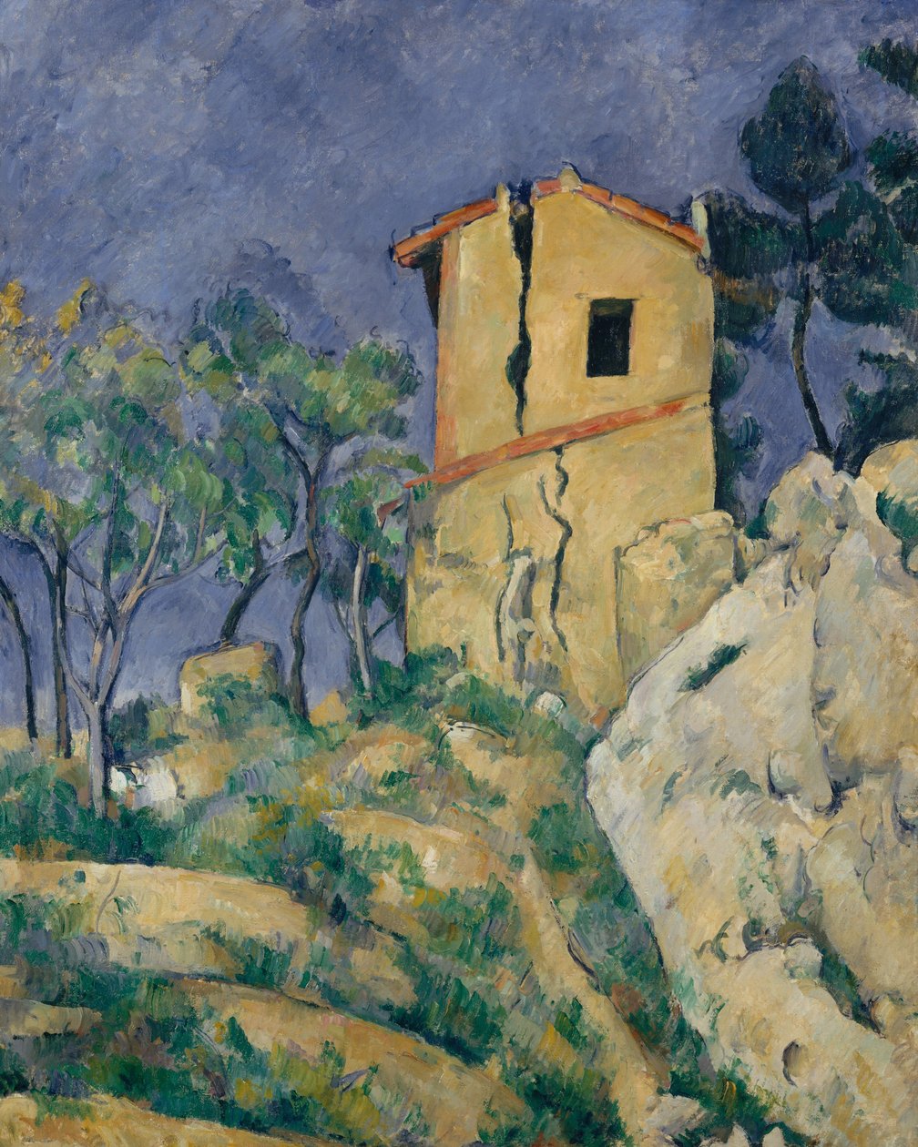 A casa com as paredes rachadas, 1892-94 de Paul Cézanne