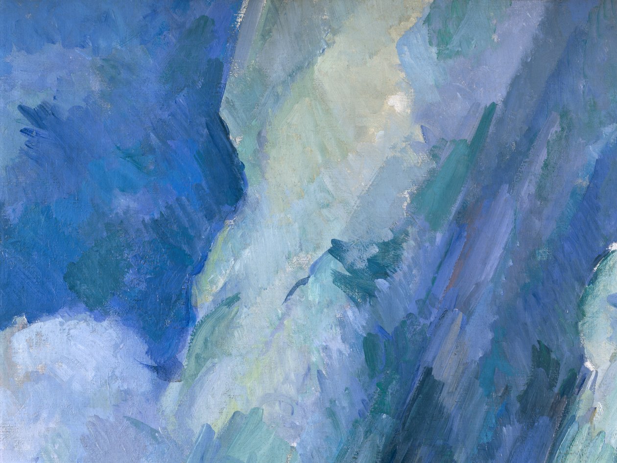 Os grandes banhistas, c.1900-06 óleo sobre tela detalhe de 2052 de Paul Cézanne