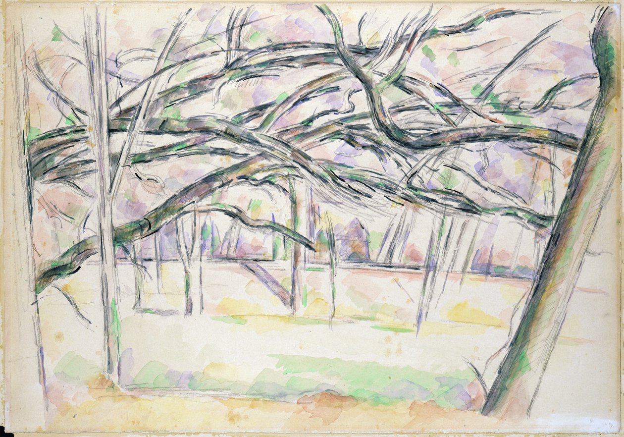 O pomar, c.1895 de Paul Cézanne