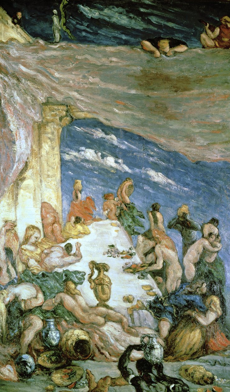 The Orgy, c.1866-68 (óleo sobre tela) de Paul Cézanne