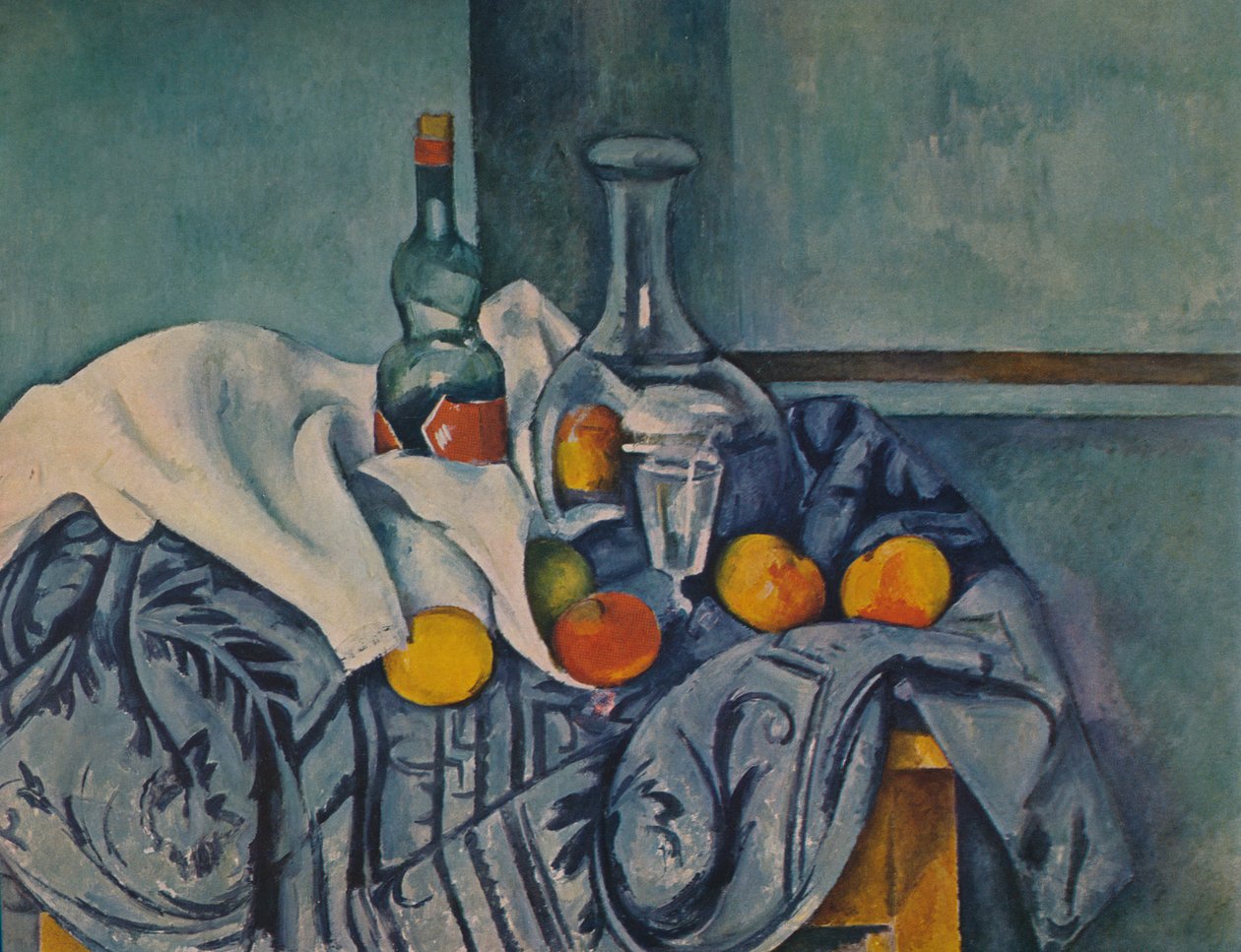 A garrafa de hortelã-pimenta, 1893-1895 de Paul Cézanne