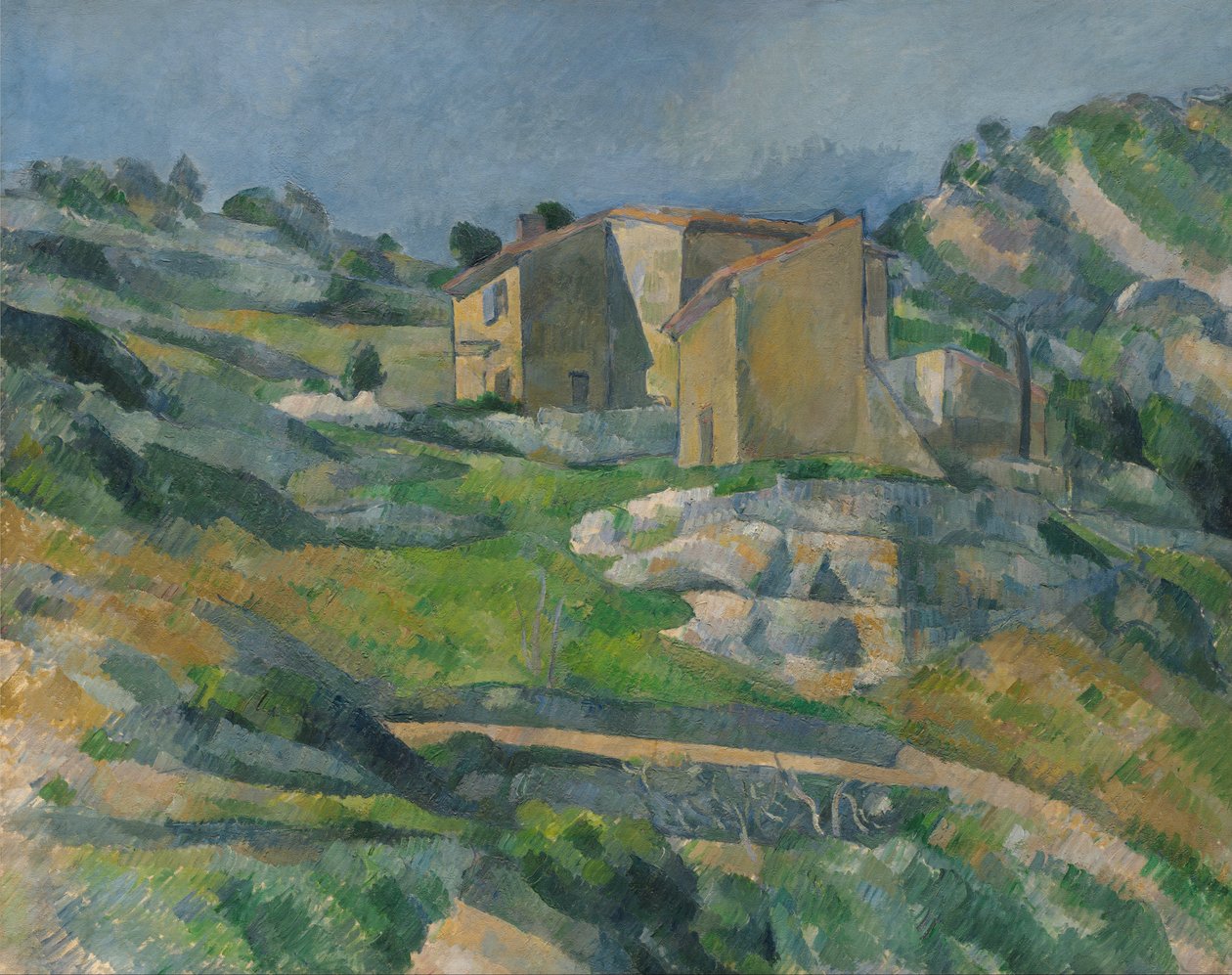 O vale de Riaux perto de L&39;Estaque de Paul Cézanne