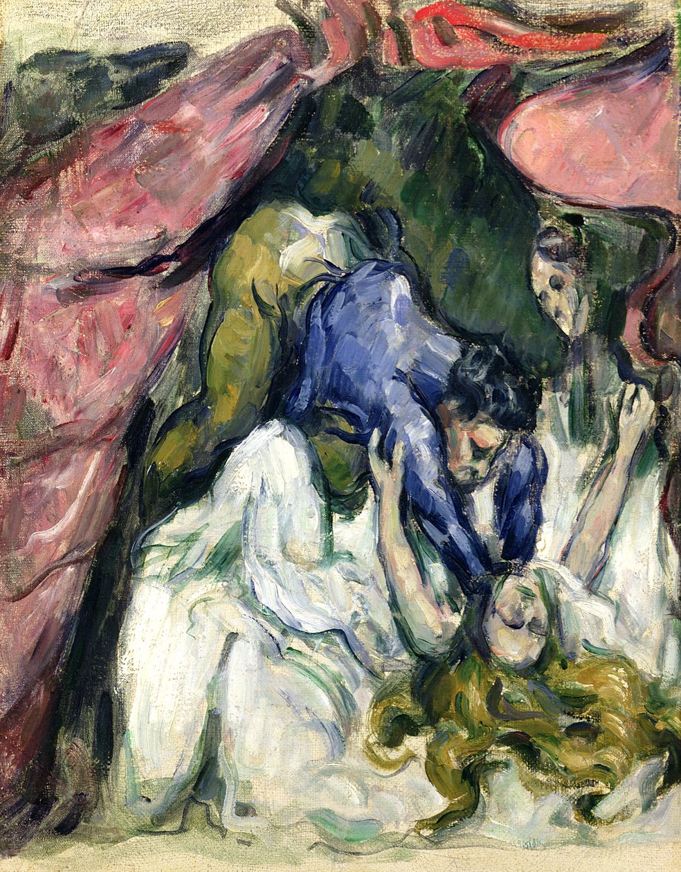 The Strangled Woman, c.1870-72 (óleo sobre tela) de Paul Cézanne
