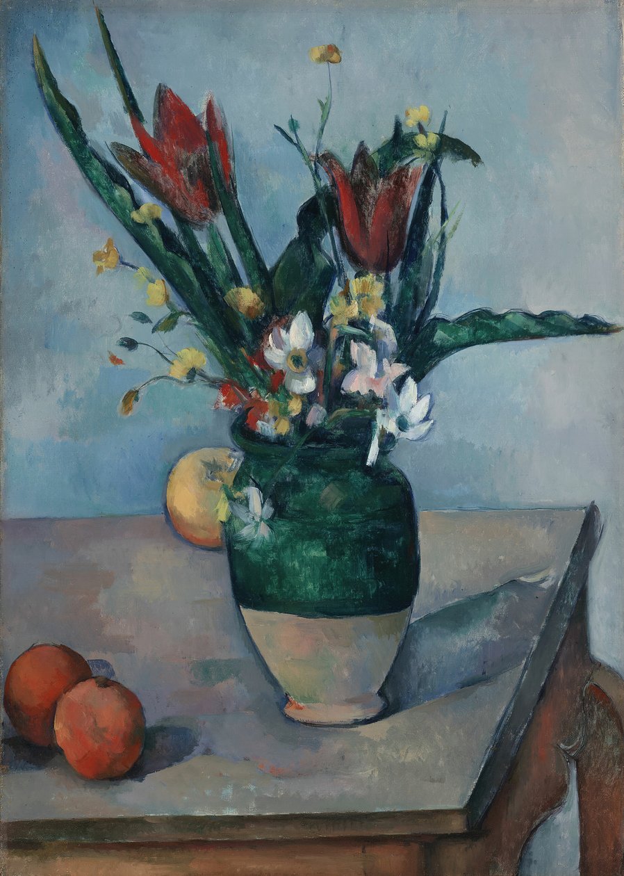 O vaso de tulipas, c. 1890. de Paul Cézanne