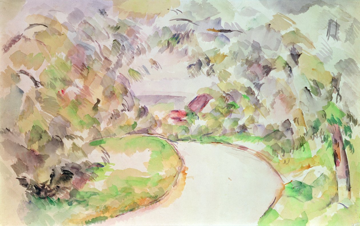 A estrada sinuosa de Paul Cézanne