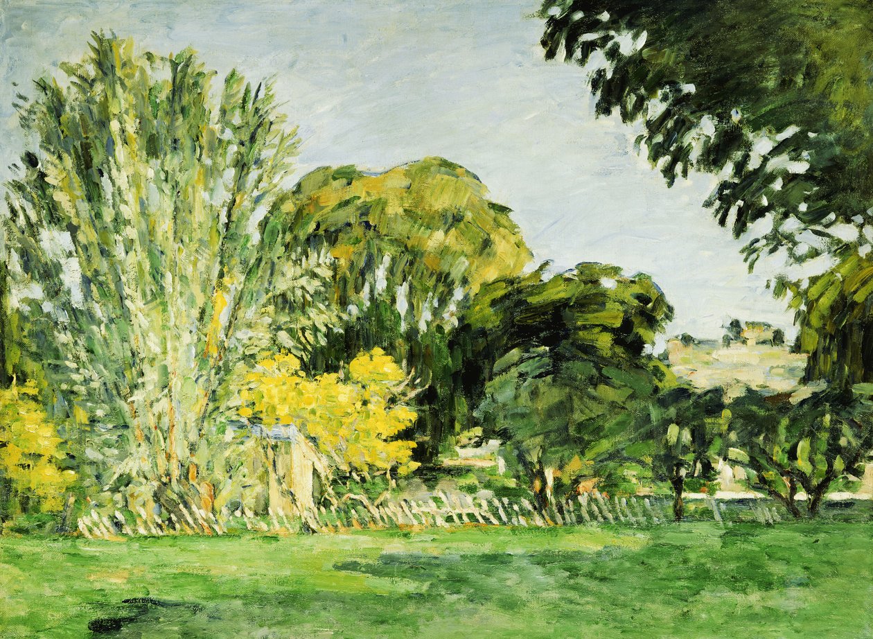 Árvores em Jas de Bouffan de Paul Cézanne