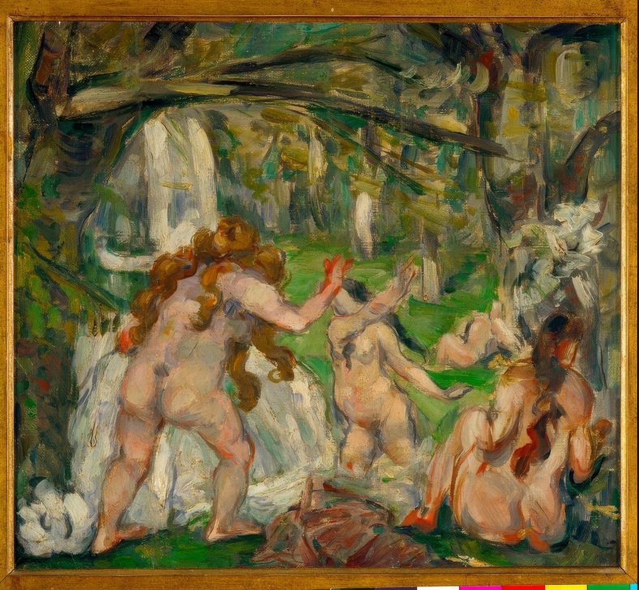Três banhistas de Paul Cézanne