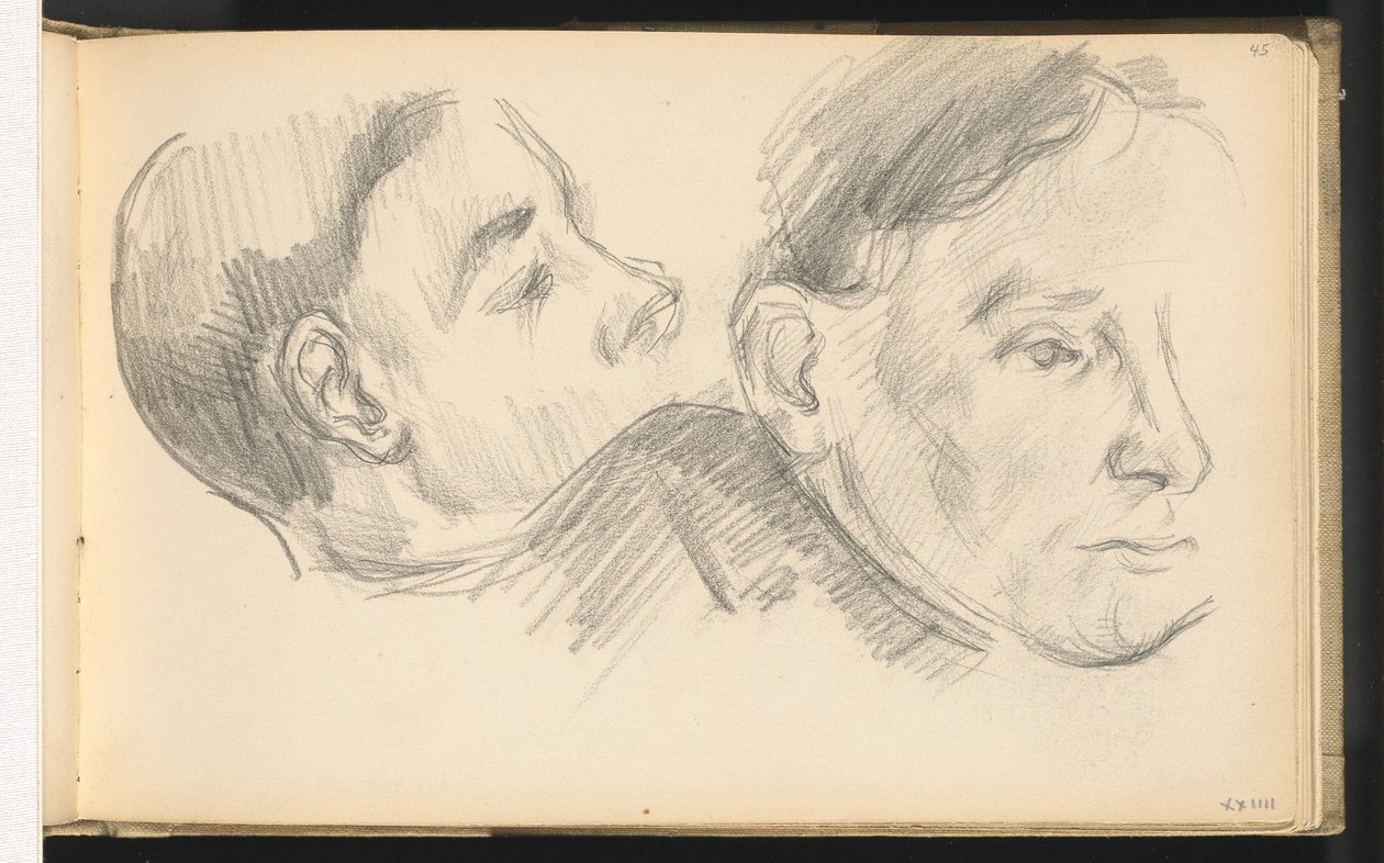 Duas cabeças de Paul Cézanne