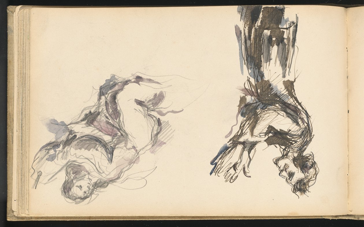 Victor Chocquet e um anjo para "A Apoteose de Delacroix" de Paul Cézanne