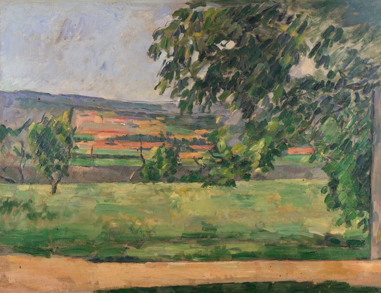 Vista do Jas de Bouffan, 1875-76 de Paul Cézanne