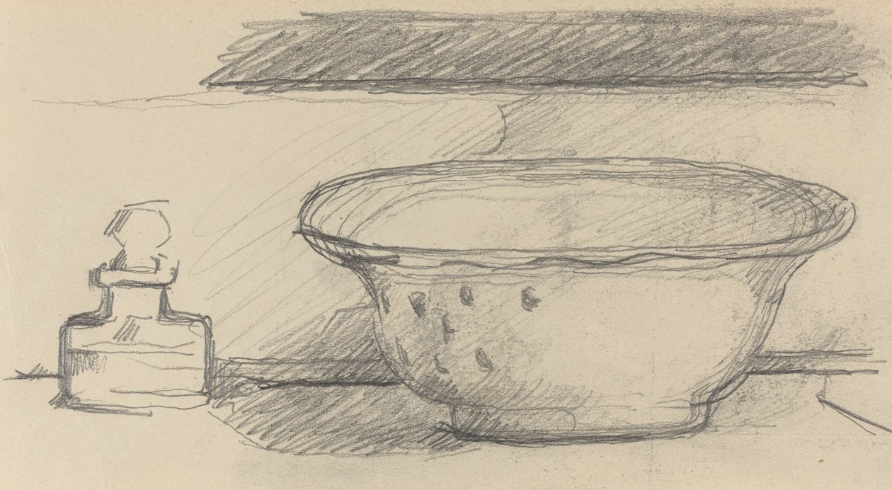 Lavatório e Frasco de Aroma [reto], 18771881. de Paul Cézanne